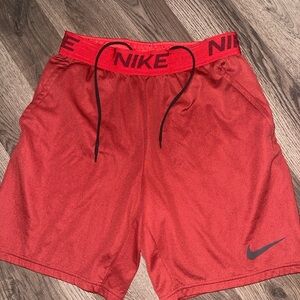 Nike Men's Vibrant Red Athletic Shorts (like new)